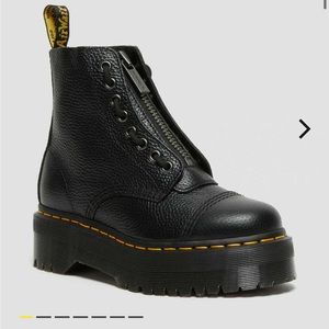 Dr. Martens SINCLAIR MILLED NAPPA LEATHER PLATFORM BOOTS